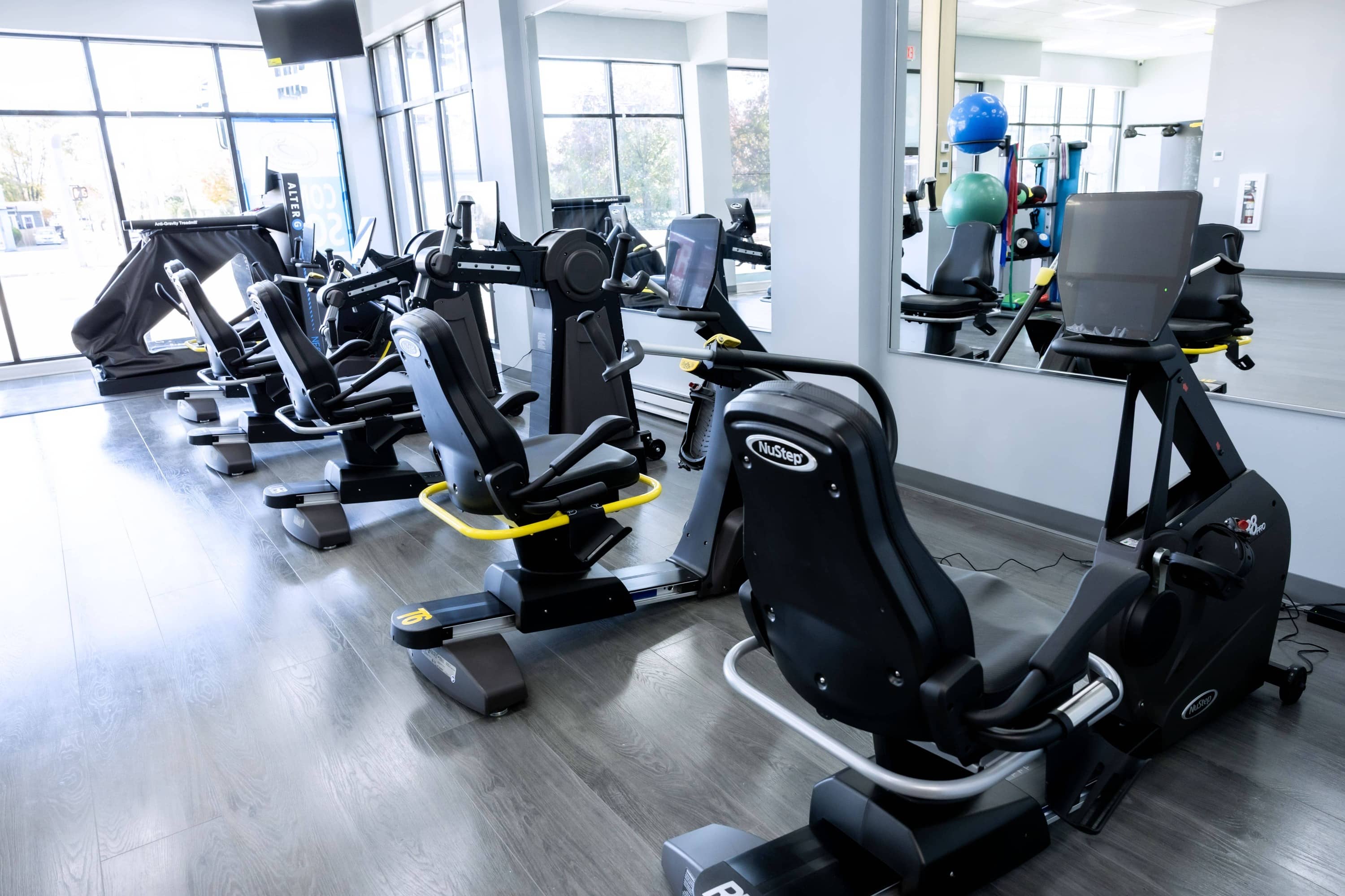 Rehabilitation exercise machines at Dynamic Physical Therapy Hicksville